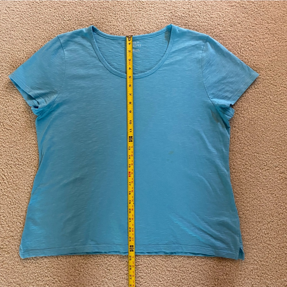 Talbots Scoop Neck Tee - Picture 4 of 5